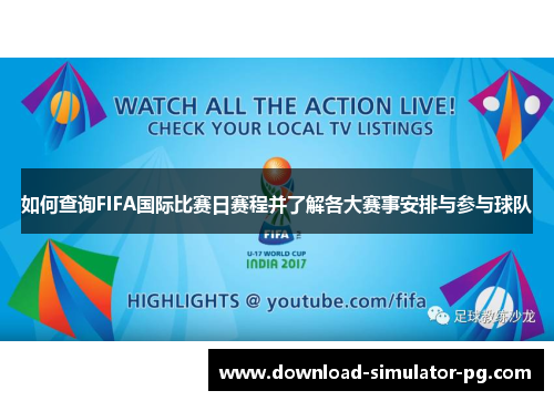 如何查询FIFA国际比赛日赛程并了解各大赛事安排与参与球队